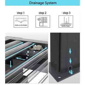 Pergola en aluminium avec lames orientables, délai de livraison rapide pour la rénovation de jardins et de patios - Product Image 3