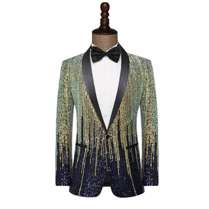 <span class=keywords><strong>Giacca</strong></span> da <span class=keywords><strong>Uomo</strong></span> M-5XL con Paillettes Sfumate Effetto Meteora per Spettacoli Teatrali, Presentatori di Bar o Sfilate - <span class=keywords><strong>Blazer</strong></span> - Product Image 4