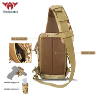 Sac à bandoulière tactique compact EDC YAKEDA pour activités de plein air, sacs de vélo, pochette de transport dissimulée, sac à bandoulière tactique