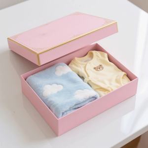 Nouvelle tendance, coffret cadeau en carton biodégradable, décoration de fête prénatale, boîte à souvenirs, boîte d'emballage pour jouets de bébé - Product Image 5
