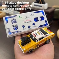 Venta Caliente Transfronteriza: Coche RC de Control Remoto 1:64, 2.4G, de Aleación, para Derrapes, Recargable, con Velocidad Variable, Mini Simulación de Carreras, para Uso en Interiores