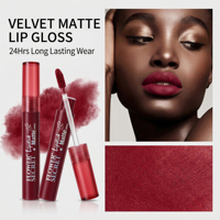 Gloss à lèvres effet miroir hydratant longue tenue, faible saturation, lueur nacrée, couleur blanche, soin des lèvres