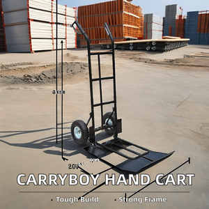 Chariot chariot à plate-forme convertible personnalisable en acier robuste, capacité de charge de 200kg, OEM HT1827 pour outils de déplacement - Product Image 2