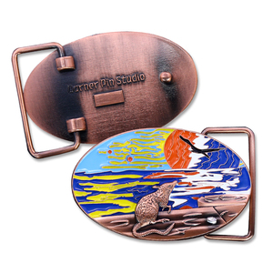 Thương Hiệu Mới Trong Kho Mens Bên Thắt Lưng Quá Khổ Vành Đai Khóa Chất Lượng Cao Kim Loại Xoay Masonic Vành Đai Khóa Với Logo Trong Đúc - Product Image 4