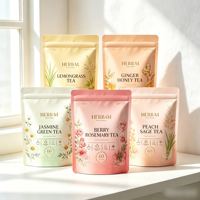 Sachet refermable à fermeture éclair personnalisé avec logo, faible MOQ, anti-odeur, biodégradable, en plastique de qualité alimentaire pour 500g de noix séchées