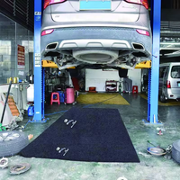 Alas Perbaikan Mobil Berkualitas Tinggi Warna Hitam, Anti Minyak, Anti Air, Pelindung Lantai Garasi, Alas Kerja Otomotif