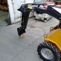 Accessoires de montage rapide pour mini-chargeuses : Motoculteur rotatif simple et tête hydraulique pour mini-chargeuses sur roues et sur chenilles