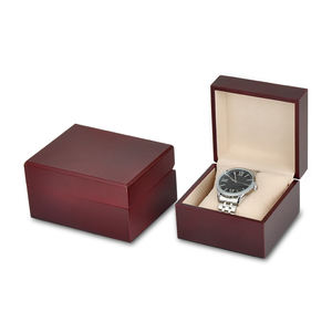 กล่องไม้แบบแบนเรียบสำหรับใส่นาฬิกาของขวัญกล่องจัดระเบียบสำหรับใส่นาฬิกาปรับแต่งโลโก้ได้ตามต้องการ - Product Image 2