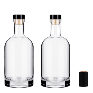 Design unico 200ml 375ml 500ml 750ml 1000ml smerigliato nero olio d'oliva bottiglie di <span class=keywords><strong>vetro</strong></span> con tappo - Product Image 5