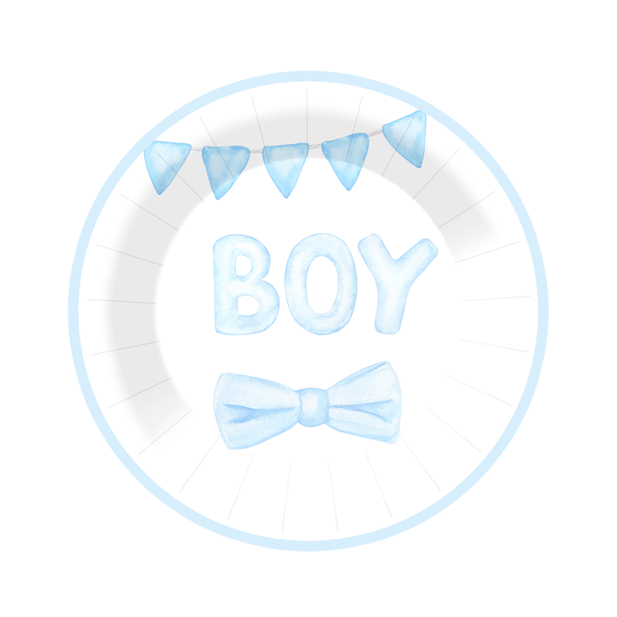 Plato de papel de 9 pulgadas * 8 unidades