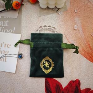 Personalized <b>Mini</b> Velvet Jewelry Brooch Storage <b>Bag</b> Luxury Dust <b>Bag</b> for Jewelry Logo for Brand Merchandise & Gift Packaging - Product Image 1