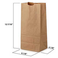 Sac en papier SOS personnalisé Sac à emporter de style à ouverture automatique sans sac à poignée