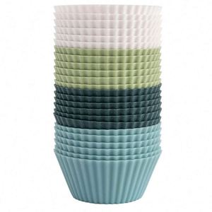 New Design High Temperature Oven Muffin Cup Silicone Cake Molds - Product Image 2