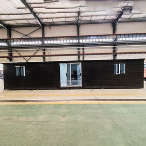 Maisons conteneurs préfabriquées portables et extensibles de 20, 30 et 40 pieds, en panneaux sandwich d'acier, 2 chambres, modernes, pour hôtel, bureau ou résidence - Product Image 3