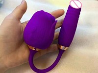 Vibrateur Rose OEM d'usine, multifréquence, à succion clitoridienne, masseur rotatif du point G, jouet sexuel en silicone pour femmes et couples