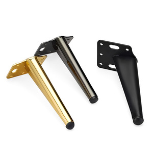 Pieds de meubles coniques en métal Wansheng 15 cm, alliage d'aluminium, or, noir mat, pour canapé, lit, table basse - Product Image 1