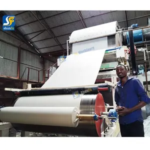 Impianto per la produzione di apparecchiature automatiche industriale jumbo roll carta igienica per la produzione di carta igienica linea set completo