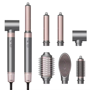 High Speed Hot Air Auto <b>Wrap</b> Curler Blow Dryer Comb Ionic Brushless 6 in 1 Hot Air Brush <b>Hair</b> Dryer <b>Styler</b> Curler - Product Image 1