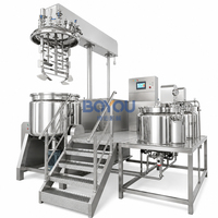 Agitateur mélangeur de liquides 500L à chauffage vapeur, à double enveloppe, type élévateur, en acier inoxydable, pour la fabrication de lotions cosmétiques