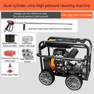 Nettoyeur haute pression de qualité industrielle, alimenté au diesel ou à l'essence, pour le nettoyage des canalisations et des surfaces de voitures - Product Image 5