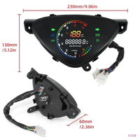 Untuk YAMAHA Mio Sporty/Mio Amore/Mio Smile BJ Speedometer Digital LCD Sepeda Motor LED Dashboard Digital Pengukur 12000RPM