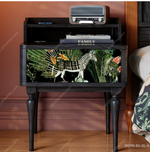 Mesita de Noche de Estilo Forestal Noruego, Simple, con Función de Carga Inalámbrica, Hecha de Madera de Fresno - Product Image 4