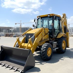PENGIRIMAN GRATIS Excavator Backhoe 4WD Retroexcavadora 4x4 Traktor Loader Backhoe 3 Ton Mesin Diesel Epa Mini Backhoe Loader - Product Image 5