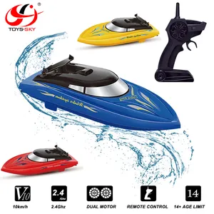 2.4G Remote Control High Speed Racing Boat Waterproof Rechargeable Model Electric Radio RC Speed Boats For Sale