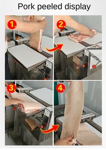 Máquina automática peladora de tripa de cerdo y despellejadora de carne de res, rebanadora fina de carne, <span class=keywords><strong>precio</strong></span> de máquina cortadora de carne - Product Image 4