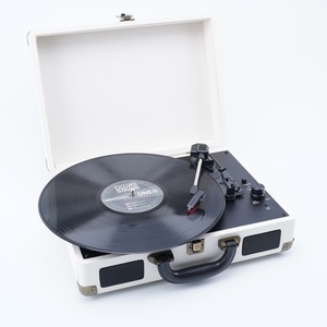 <span class=keywords><strong>Tocadiscos</strong></span> de fonógrafo portátil de nuevo diseño con <span class=keywords><strong>convertidor</strong></span> USB con Bluetooth - Product Image 3
