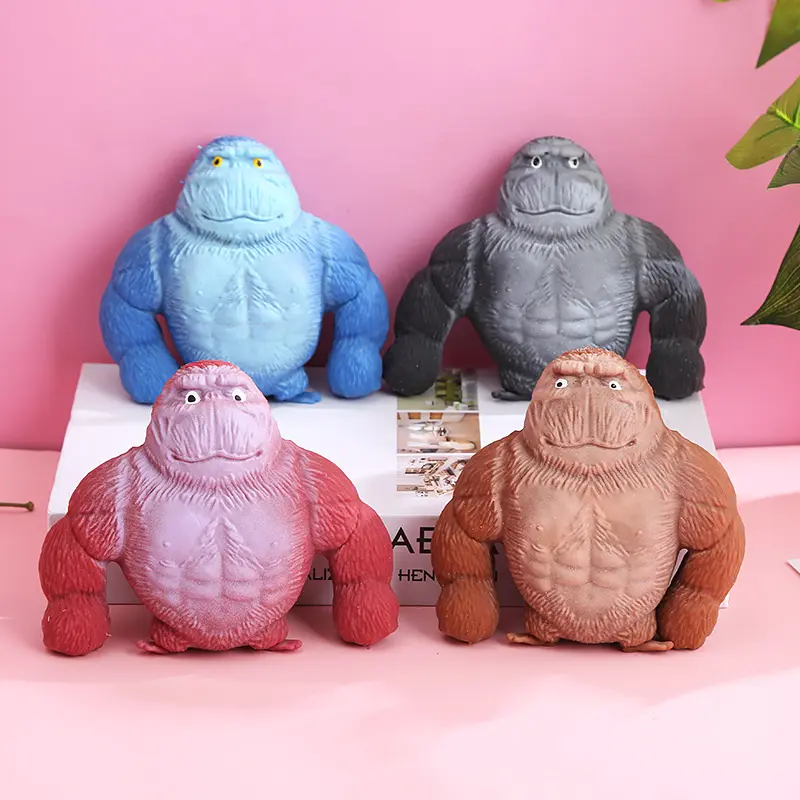 Livraison de nouveaux jouets créatifs de soulagement du stress drôle Squishy singe jouet élastique jouet de singe extensible pour enfants ou adultes