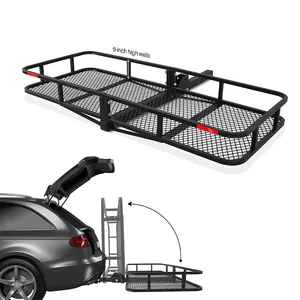 OEM 500 pounds van pickup truck suv car 2inch receiver folding mount trailer basket hitch cargo luggage rack carrier