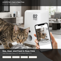 Comedero Inteligente Automático para Perros y Gatos, Ecológico, a Prueba de Humedad, para Conservación de Alimentos, con Dispensador de Comida Seca