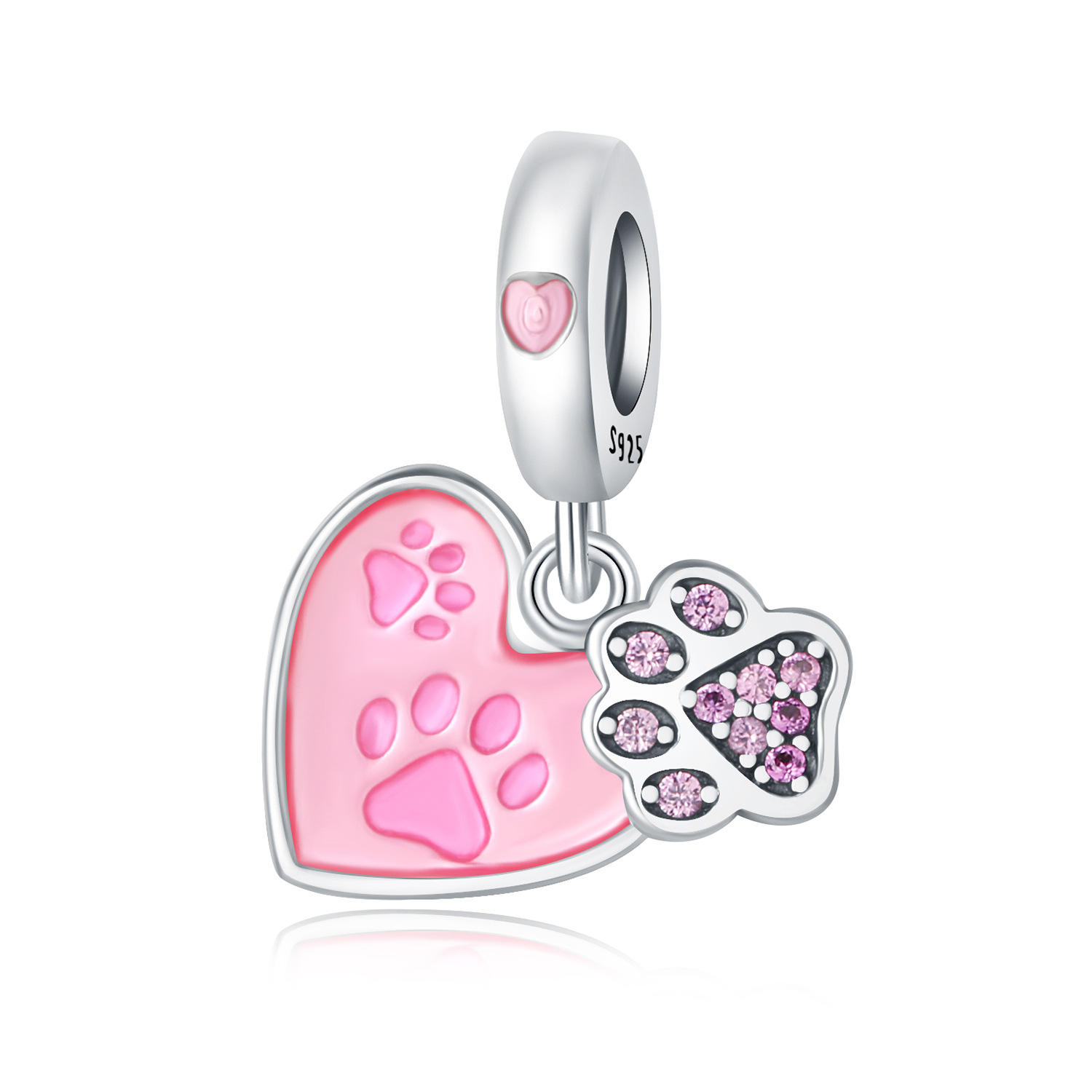 จี้กรงเล็บรัก Osc0160-pink