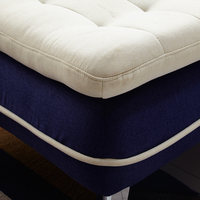Canapé-lit pliable en tissu amovible, en forme de L, 1,8 m, trois places, petit appartement, cadre en bois, design minimaliste moderne