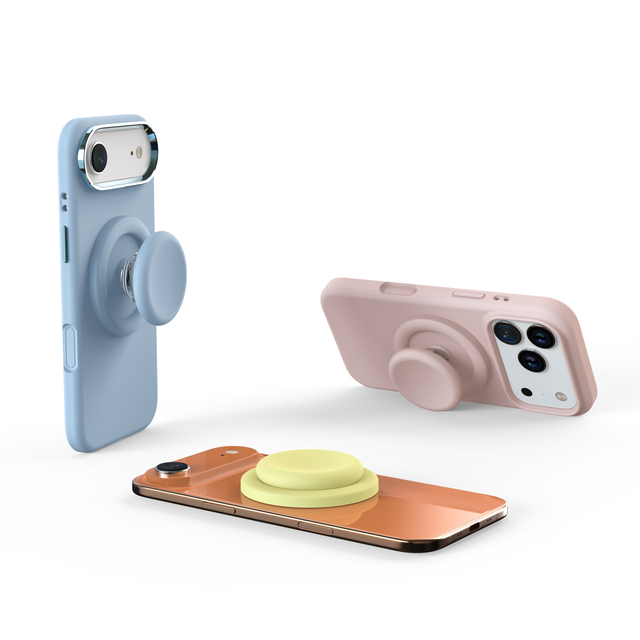 Holographic Magnetic Phone Grip Soft Touch Minimal Phone Grip  E-reader Finger Grip,Phone Mount,Expandable Phone Grip and Stand