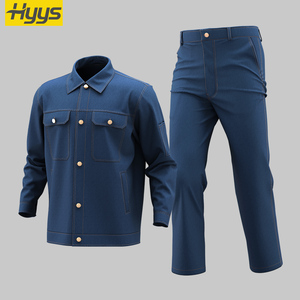 <span class=keywords><strong>Jeans</strong></span> à la mode résistants à l'abrasion vêtements de travail uniformes de cow-boy vêtements de travail en denim <span class=keywords><strong>pour</strong></span> hommes et femmes vente en gros - Product Image 1