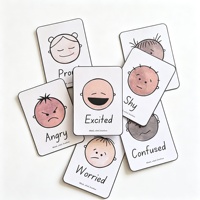 Cartes à Jouer Personnalisées en Papier pour Bébés et Enfants, Cartes Éducatives Standard sur les Animaux, Cartes Flash d'Apprentissage de l'Alphabet et des Mots Fréquents