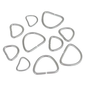 Hebillas de acero inoxidable con forma de D para joyería, bolsos, ropa, accesorios de bricolaje, varios tamaños - Product Image 1