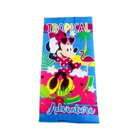 High Quality Polyester Mickey Mouse Cartoon Printed Quick-Dry Anti-Sand Beach Towel for Summer Home Use Adult