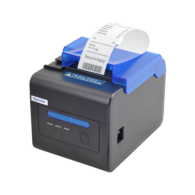Xprinter C300H 300mm/s Thermal Receipt Printer with LAN Interface 80mm Paper Black & White Printing for Supermarket POS