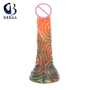 Силиконовый реалистичный фаллоимитатор GEEBA, интимные игрушки для женщин, 1 шт.
