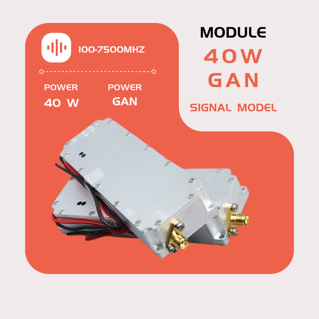 RF Amplifier Anti-drone UAV 40W GAN LoRa Module 20-8000MHz Anti UAV RF Spectrum Analyzer for Nuclear Facility Perimeter Security