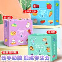 Cartes éducatives interactives pour parents et enfants Memory Cat, jeu cognitif pour enfants de 7 à 14 ans, en papier, sous licence privée