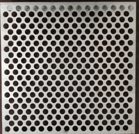 Panneaux en maille métallique perforée à trous ronds, services de découpe, soudage et pliage, couleur personnalisée, résistant à la corrosion