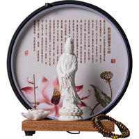 2024 cire parfumée fond plus chaud lampe aromatique cône d'encens moderne brûleurs électriques lumière LED en céramique bouddha Statue brûleur d'encens