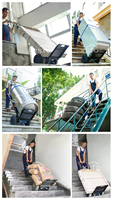 Carretillas eléctricas para subir escaleras XSTO de 250 kg con batería de litio