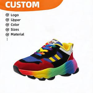 Custom Logo <strong>Women</strong> Fashion Sport Shoes Summer Color Block Breathable Mesh Upper Comfort Platform Casual Chunky Dad Shoes Sneakers - Product Image 2
