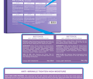 Coffret Cadeau BIOAQUA Anti-rides au Rétinol Hydratant Intense pour Soins de la Peau – Gamme Nourrissante et Hydratante à Marque Blanche - Product Image 6