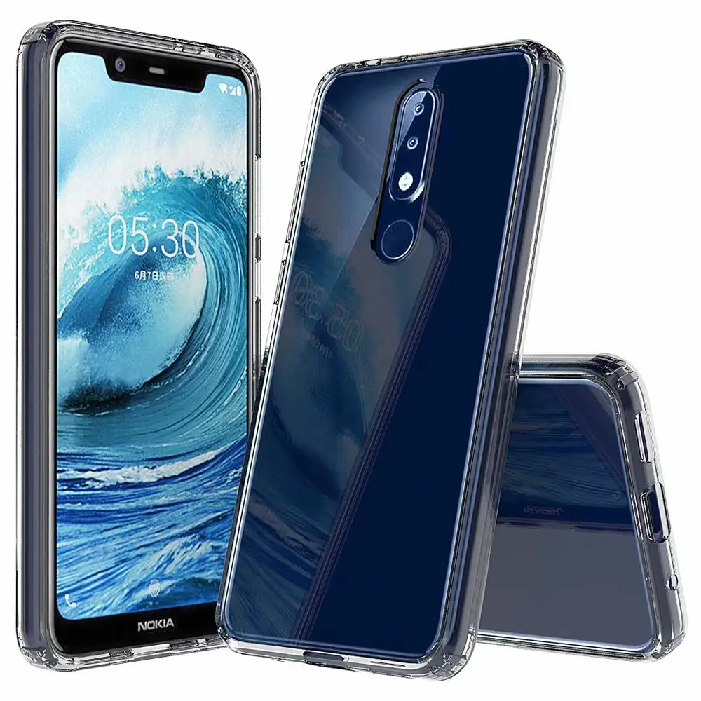 For Nokia 5.1 Plus/Nokia X5 Case Crystal Clear Soft TPU Shockproof Cover